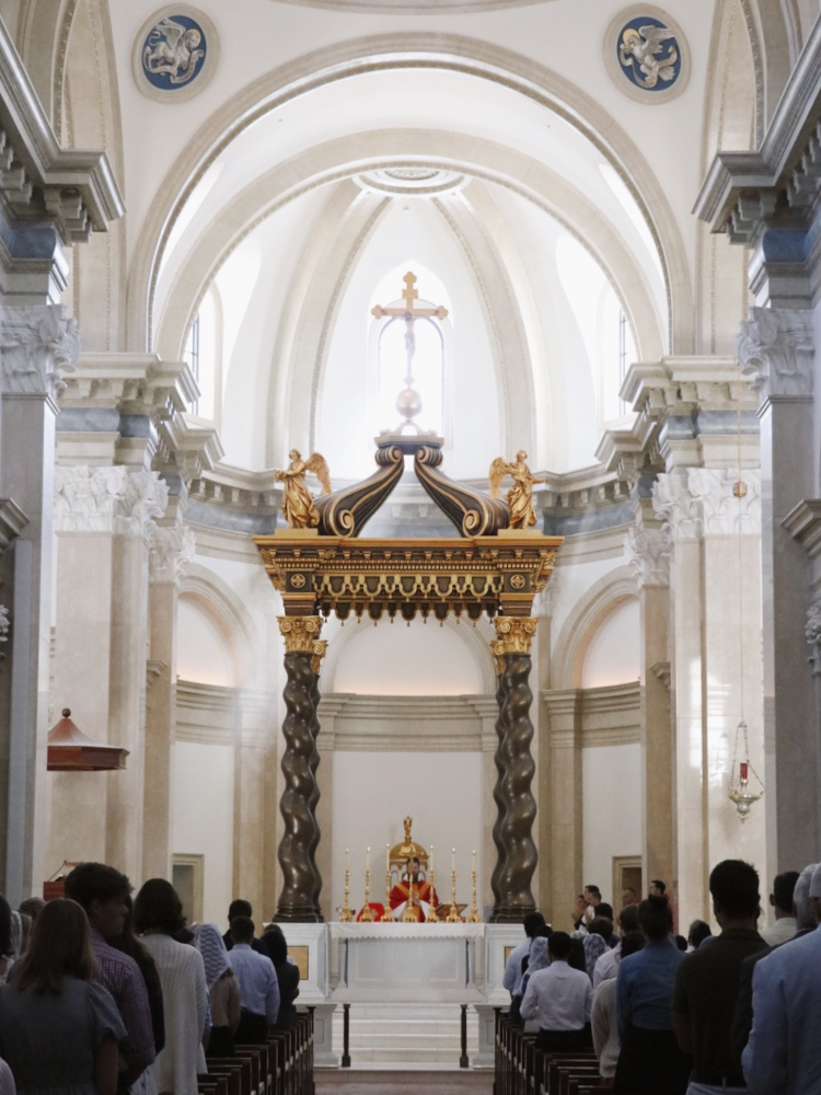 Mass in Our Lady of the Most Holy Trinity Chapel