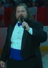 Mark Donnelly sings "O Canada"