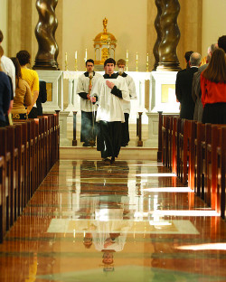 Acolytes in Our Lady of the Most Holy Trinity Chapel