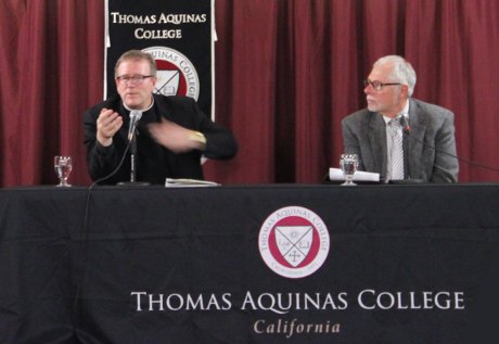 Bishop-Elect Barron and President McLean in 2013