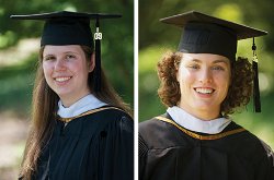 Alison Bright (&rsquo;09) and Annie Huguelet (&rsquo;11) 
