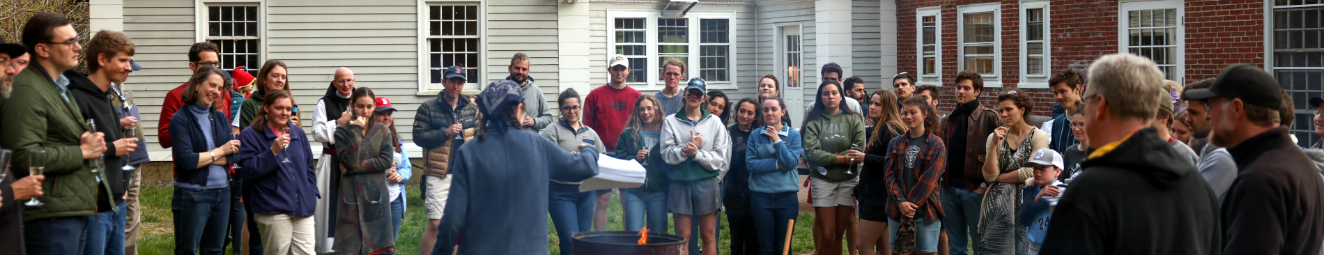 Class of 2024 Prepares for Year’s End with Softball, BBQ, and Thesis Draft-Burning