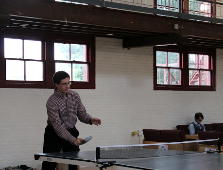 Ping-pong in the Tracy Student Hill