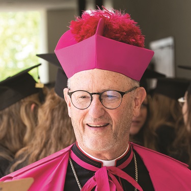 Close-up of Bishop Conley