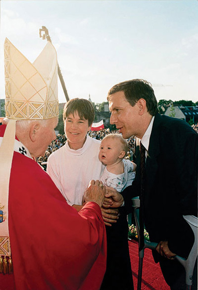 Waldsteins with Pope St. John Paul II