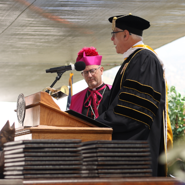 Bishop Conley and Scott Turicchi