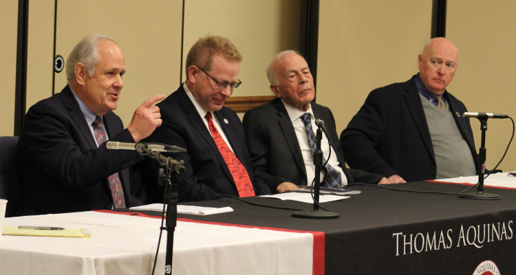 The four founding members on the panel