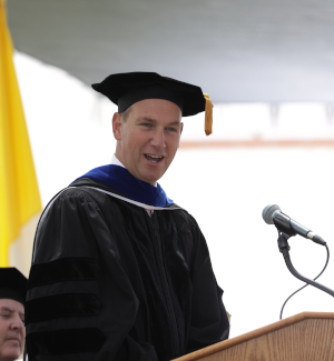 Ambassador Brian Burch II gives his Commencement Address