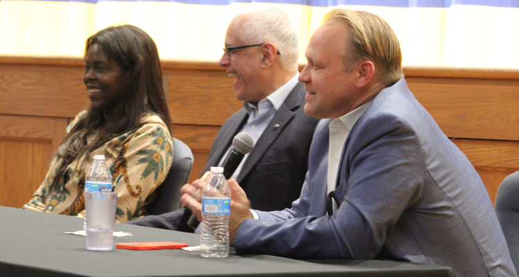 Three members of the career panel