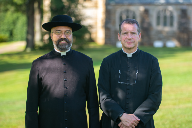 New England chaplains Rev. Carlos Viego and Rev. Greg Markey