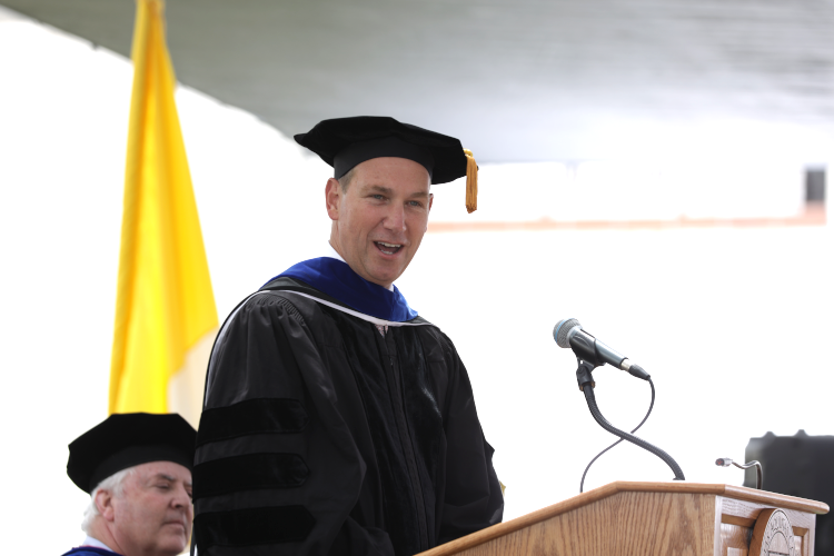 Ambassador Burch gives the keynote address