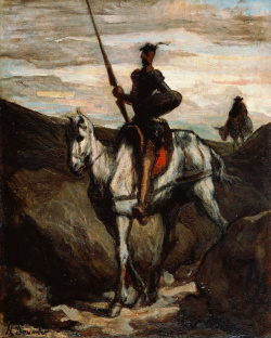 Don Quixote in the Mountains, Honoré Daumier (1808–1879)