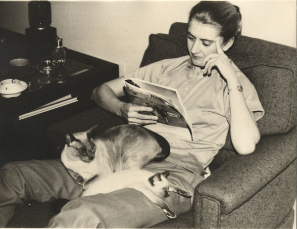 Dr. Ruth Hoffman with her cats