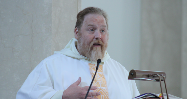 Fr. Michael Hurley delivers the homily