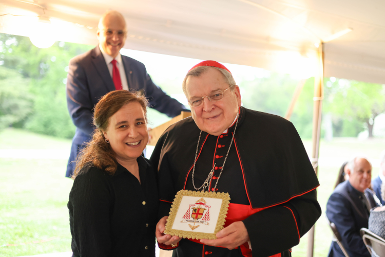 Mrs. Froula and Cardinal Burke