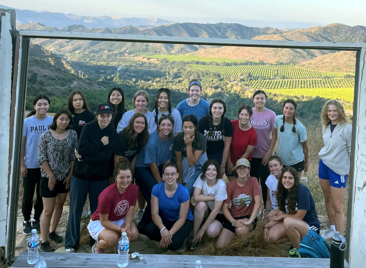 Students on hike