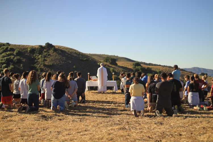Holy Mass on hike
