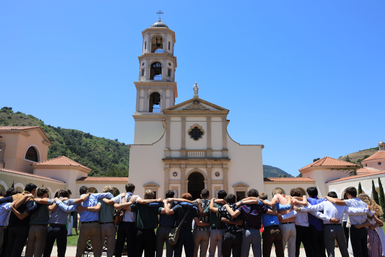 Students celebrate the end of classes