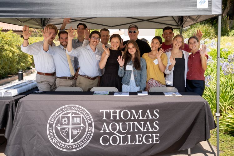 Prefects at the welcome table
