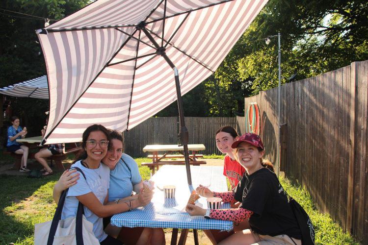 Students at the Northfield Creamie