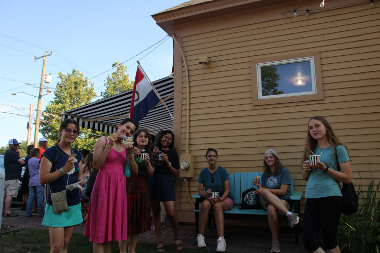 Students at the Northfield Creamie