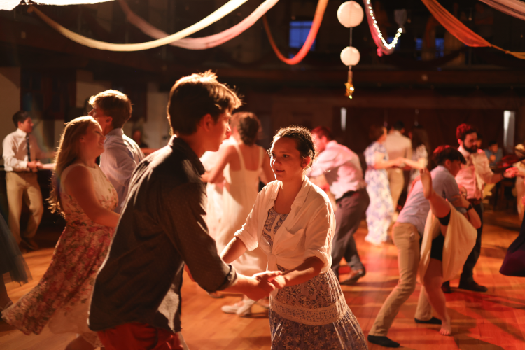 Enthusiastic dancing