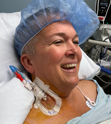 Jen in the hospital