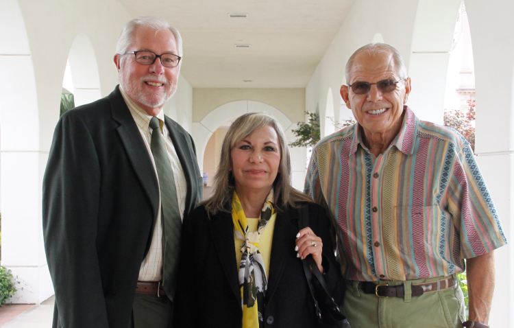 President Michael F. McLean with Maria and Jim Hibbs