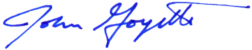 John Goyette (signature)