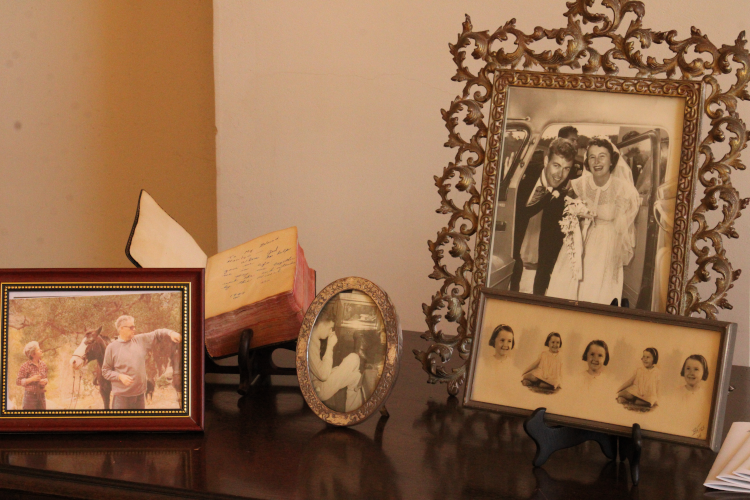 A table of memorabilia