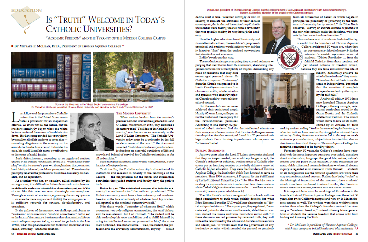 Dr. McLean's article as it appeared in Inside the Vatican magazine