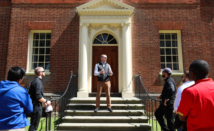 Michael Bors leads a tour of Annapolis