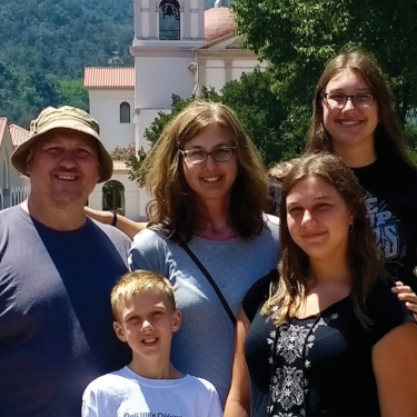 The Millers visit the California campus in 2017.