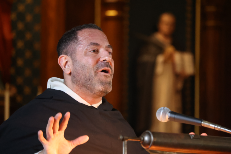 Fr. Peter Totleben gives a talk