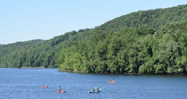 Kayaking on the Connecticut River