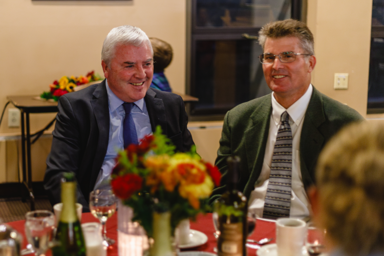 President Paul J. O’Reilly with Dean Michael Letteney at the California Thanksgiving Dinner