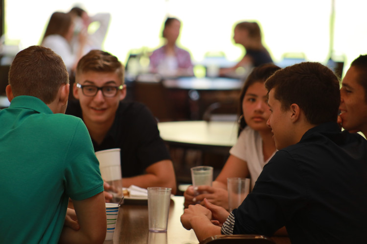 Students at lunch