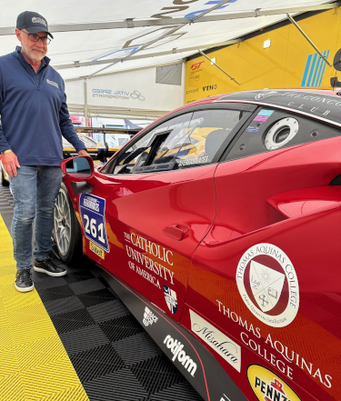 Rob Neal with Ferrari