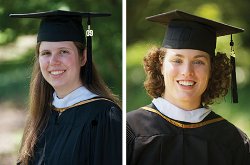 Alison Bright (’09) and Annie Huguelet (’11)