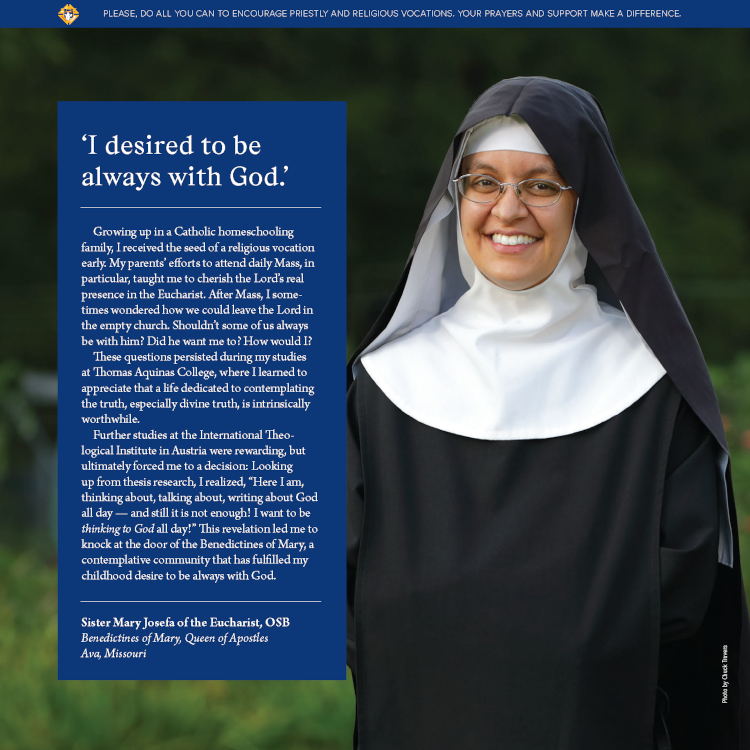 Sr. Mary Josefa testimonial from Columbia magazine