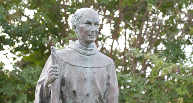 Statue of St. Junípero Serra on the California campus