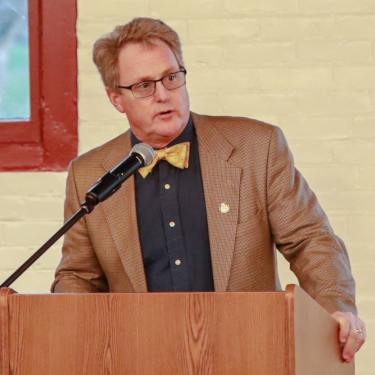 Steven Cain delivers the Thanksgiving address