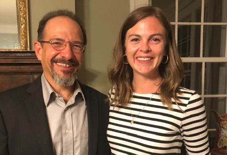 Jane Forsyth (’11) with Dr. Ernest Suarez