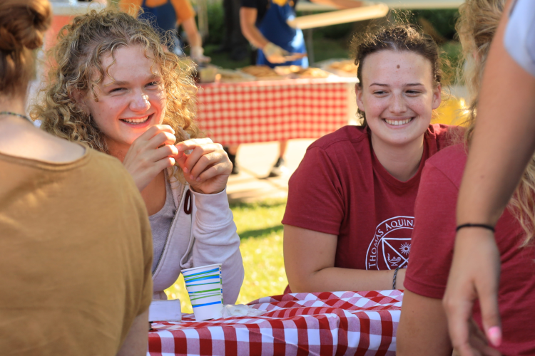 Students at Barbeque