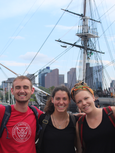Students visit the USS Constitution