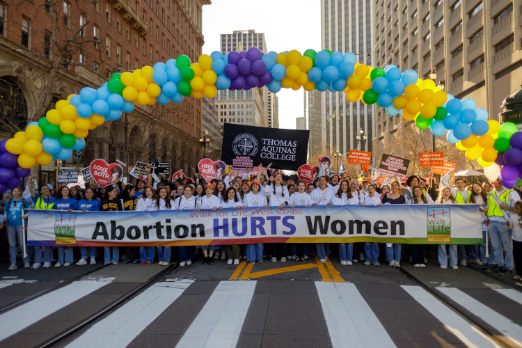 Students at Walk for Life