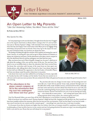 Cover of the Winter 2025 Parents' Association Newsletter