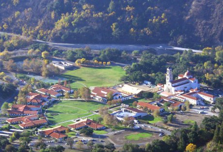 aerial campus view