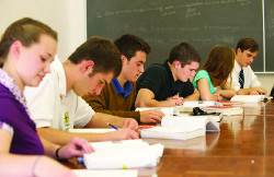 Students in class