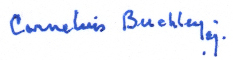 Cornelius Buckley, S.J. (signature)